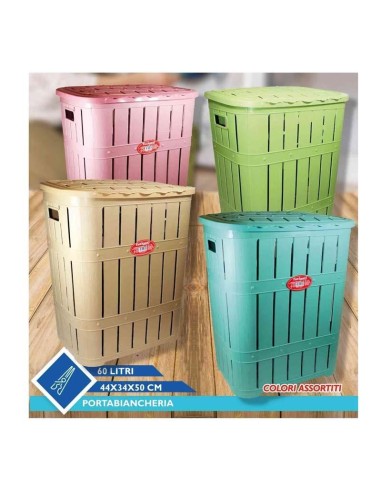 PORTABIANCHERIA BAMBU' 60 LITRI