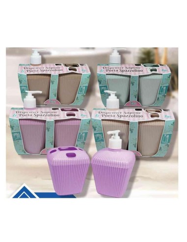 DISPENSER SAPONE CON PORTASPAZZOLINO FATIGATI