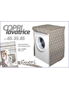 COPRI LAVATRICE CUORI 65X55X85CM