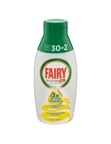 FAIRY GEL PLATINUM  LEMON 650 ML