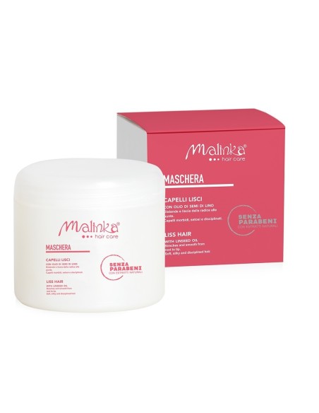 MALINKA MASCHERA CAPELLI LISCI 500ML