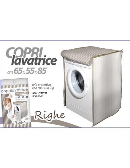 COPRI LAVATRICE RIGHE 65 X 55 X 85 CM
