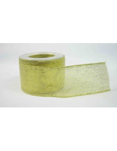 NASTRO RETE ORO 6.3 CM X 2,7 MT