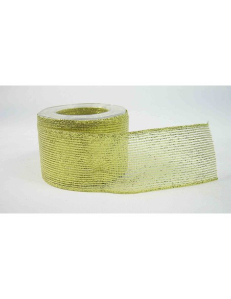 NASTRO RETE ORO 6.3 CM X 2,7 MT