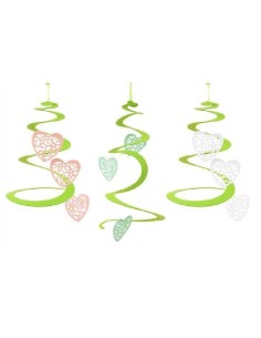 DECORAZIONE A SPIRALE CON CUORI