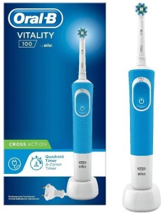 ORAL B SPAZZOLINO ELETTRICO RIC. BLU VITALITY 100