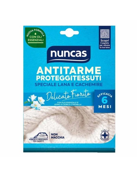 NUNCAS ANTITARME PROTEGGITESSUTI FOGLIETTI DELICATO FIORITO 