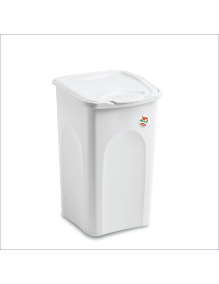 PORTA BIANCHERIA 50 LT CHIUSO BIANCO