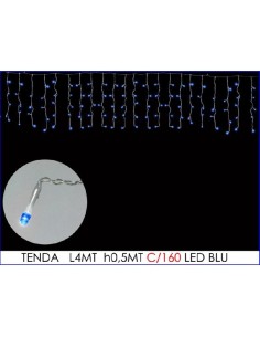 TENDA X ESTERNO 160 LED 4 MT X 0,50 MT BLU