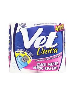 VET UNICA CARTA IGIENICA 4 ROTOLI