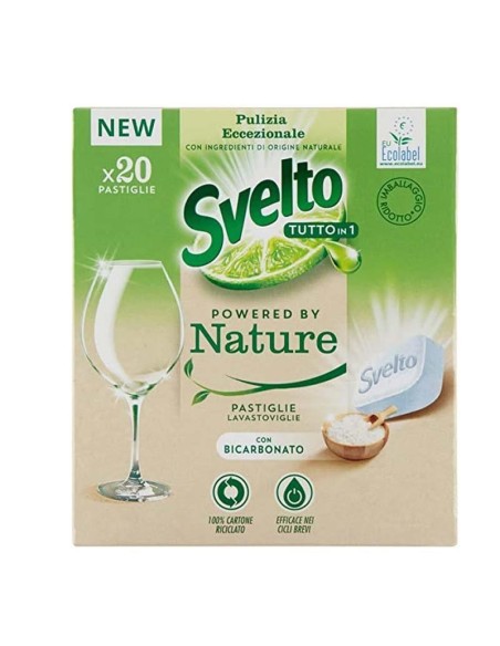 SVELTO TABS LAVASTOVIGLIE ECO 20 PZ NATURALI