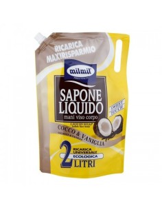 MIL MIL SAPONE LIQUIDO BUSTA 2LT. COCCO & VANIGLIA