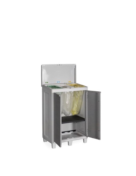 MOBILE WOODY RACCOLTA DIFFERENZITA PORTE GRIGIE