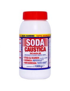 SODA CAUSTICA  BARATTOLO 1 KG