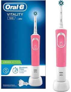 ORAL B SPAZZOLINO ELETTRICO RIC. ROSA VITALITY 100