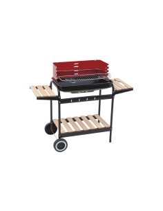 BARBECUE RETTANGOLARE CON RIPIANI LEGNO 58 X 37