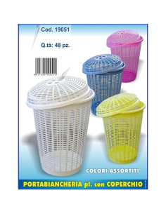 PORTABIANCHERIA FORATO CON COPERCHIO FATIGATI