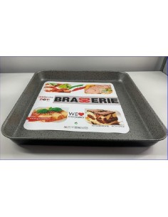 TEGLIA FORNO BASSA 30 X 25 X 4BRASS