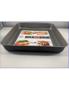 TEGLIA FORNO QUADRATA 30 X 30,5 X 5,5 CM ALTA BRASS
