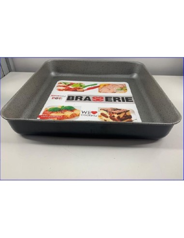 TEGLIA FORNO QUADRATA 30 X 30,5 X 5,5 CM ALTA BRASS