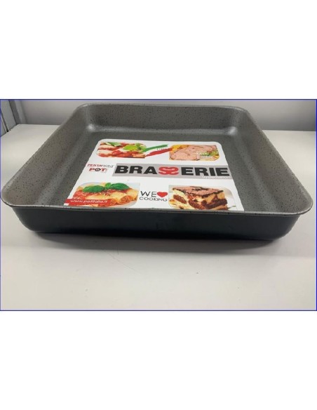 TEGLIA FORNO QUADRATA 30 X 30,5 X 5,5 CM ALTA BRASS