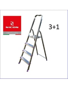 SCALA ALLUMINIO DOMINA 4 GRADINI 3 PIU 1 BASE
