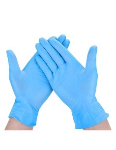 GUANTI IN NITRILE BLU 100 PZ TAGLIA M 