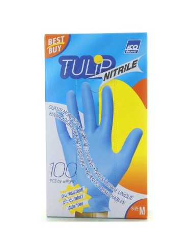 GUANTI NITRILE TAGLIA M TULIP 