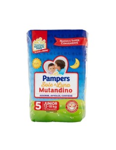 PAMPERS SOLE E LUNA MUTANDINA TAGLIA 5