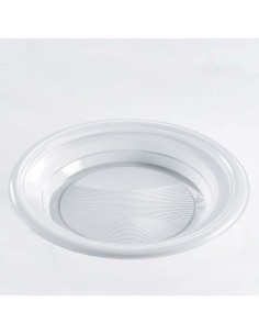 PIATTI IN PLASTICA PIANI 20 PZ ADATTI ANCHE PER MICROONDE