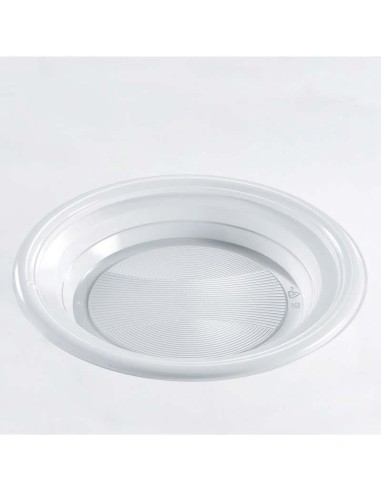 PIATTI IN PLASTICA PIANI 20 PZ ADATTI ANCHE PER MICROONDE