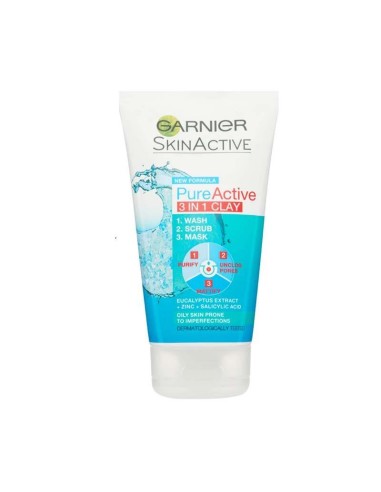 GARNIER PURE ACTIVE 3 IN 1 ARGILLA 