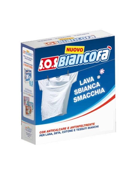 SOS BIANCOFÀ LAVA E SBIANCA 5 BUSTE