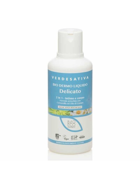 VERDESATIVA BIO DERMOLIQUIDO INTIMO E CORPO DELICATO 500 ML