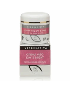 VERDESATIVA CREMA VISO DAY E NIGHT BIO PELLI GRASSE E IMPURE