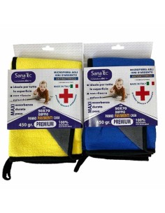 SANATEC PANNO BICOLORE 50 X 70 MICROFIBRA ANTIBATTERICO 