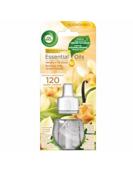 AIRWICK DIFFUSORE ELETTRICO RICARICA VANIGLIA E THE BIANCO 