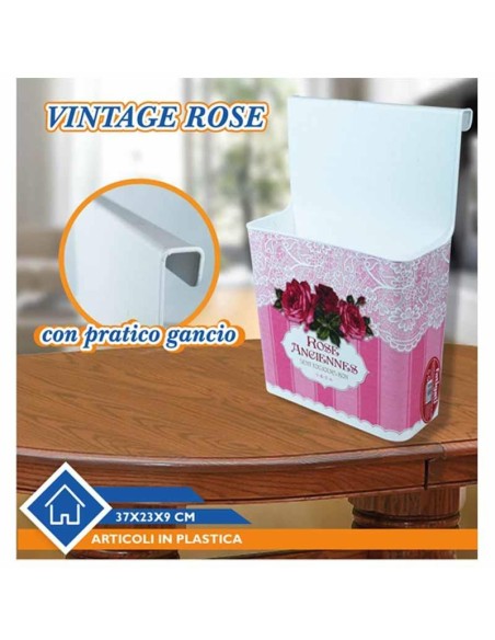 FATIGATI CONTENITORE MULTIUSO VINTAGE CON APPENDINO 