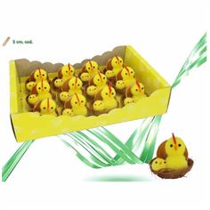 2 PULCINI CON NIDO E GUSCIO UOVO 5 CM