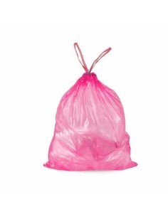 FATIGATI SACCHETTO SPAZZATURA ROSA CON LACCI 55 X 65 