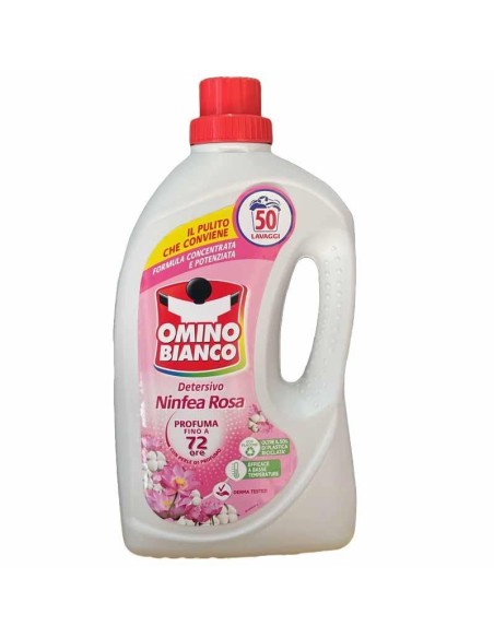 OMINO BIANCO LAVATRICE NINFEA ROSA 50 LAVAGGI 2 LT