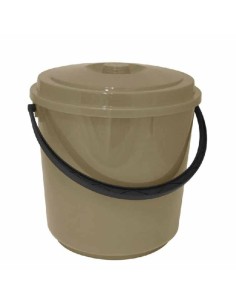 BIDONE IMMONDIZIA CON COPERCHIO TORTORA 22 LT