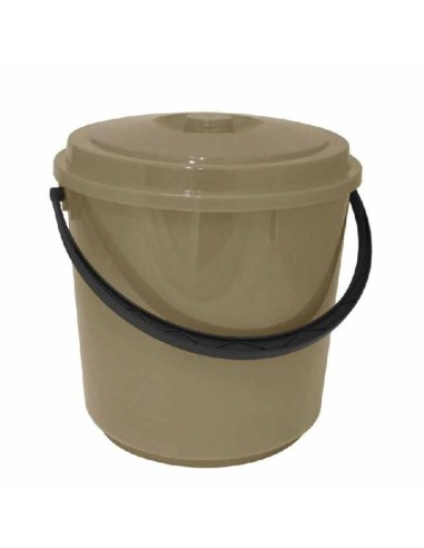 BIDONE IMMONDIZIA CON COPERCHIO TORTORA 22 LT