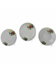 SERVIZIO PIATTI NATALIZIO 18 PEZZI STELLA DI NATALE NATALUNA