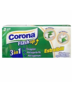 CORONA ASCIUGAMANI MONOUSO 3 IN 1 ESTRAIBILI