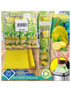 FATIGATI SACCHETTO SPAZZATURA LIMONE CON LACCI 55 X 65 
