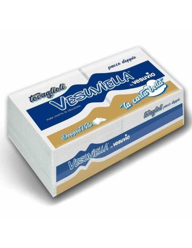 VESUVIELLA TOVAGLIOLI PACCO DOPPIO PURA CELLULOSA 2 VELI 