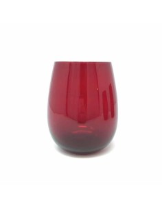 BICCHIERI IN VETRO ROSSO 350 ML CONFEZIONE 3 PEZZI 
