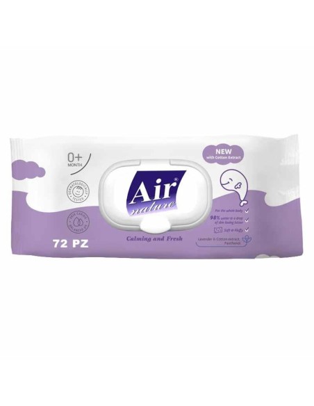 AIR NATURA SALVIETTINE BABY LAVANDA 72 PEZZI