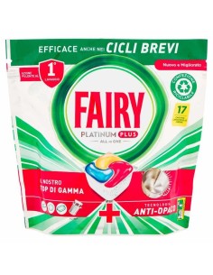FAIRY CAPS PLATINUM PLUS TUTTO IN 1 LIMONE 17 PEZZI